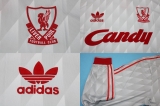 CAMISA RETR LIVERPOOL (INGLATERRA) 1989 / 1991 - UNIFORME 2 MANGAS LONGAS