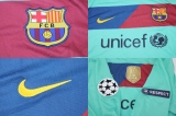 CAMISA RETR BARCELONA (ESPANHA) 2010 / 2011 - UNIFORME 2 MANGAS LONGAS
