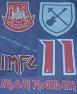 CAMISA RETR IRON MAIDEN X WEST HAM - II