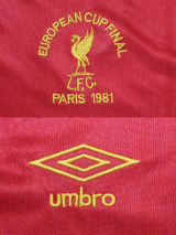 CAMISA RETRÔ LIVERPOOL (INGLATERRA) 1981 - FINAL CHAMPIONS LEAGUE - UNIFORME 1