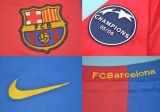 CAMISA RETR BARCELONA (ESPANHA) 2006 / 2007 - SEM PATROCNIO - UNIFORME 1 MANGAS LONGAS