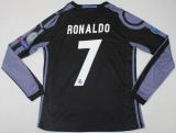 CAMISA RETR REAL MADRID (ESPANHA) 2016 / 2017 - UNIFORME 3 MANGAS LONGAS
