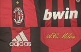 CAMISA RETR MILAN (ITLIA) 2009 / 2010 - DESPEDIDA MALDINI - UNIFORME 1 MANGAS LONGAS