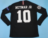CAMISA RETR PARIS SAINT-GERMAIN (FRANA) 2018 / 2019 - UNIFORME CHAMPIONS PRETO MANGAS LONGAS