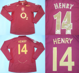CAMISA RETR ARSENAL (INGLATERRA) 2005 / 2006 - UNIFORME 1 MANGAS LONGAS