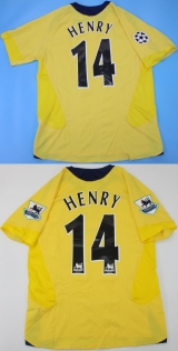 CAMISA RETR ARSENAL (INGLATERRA) 2005 / 2006 - UNIFORME 2