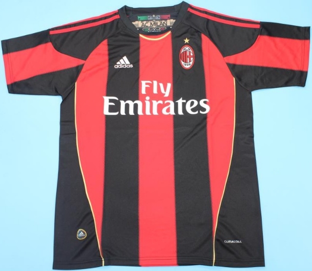 CAMISA RETRO MILAN ITALIA 2010 2011 UNIFORME 1 por R 174 99