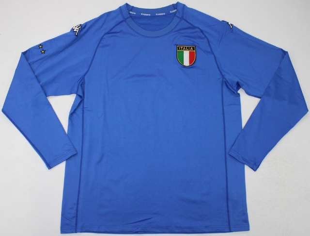 CAMISA RETRÔ ITÁLIA 2000 - UNIFORME 1 MANGAS LONGAS por R$169,99