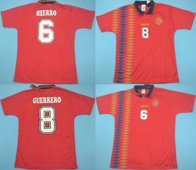 Camisa da Espanha Copa do Mundo 1994 Adidas » Mantos do Futebol