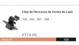 1 Fixador da vareta do capo 206 207 307 308
