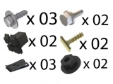 kit 13 presilhas parachoque corsa hatch sedan wagon pickup corsa classic