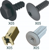 Kit 20 Presilha do Parachoque Traseiro Fiesta Hatch Sedan 2008 a 2010