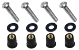 4 Parafuso Bolha Carenagem Honda Cb500 Cbr1000rr Hornet Rvt1 cor plata