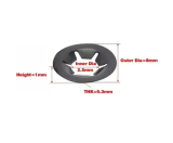  Arruela Trava Eixo 2,5 X 6mm Presilha Metal Disco Fixao