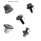 kit 12 presilha parabarro hb20 todos os fixadores