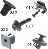 Kit Fixao Grampo Presilha Parafuso do Parabarro Corolla 2015 a 2019