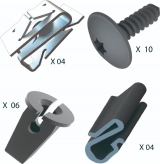 Kit Fixao Grampo Presilha Parafuso do Parabarro 