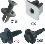 Kit Fixao Grampo Presilha Parafuso do Parachoque
