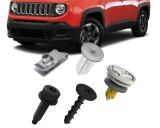 kit 16 Presilha Forro Porta Renegade 2016/2021 completo com parafuso/porca