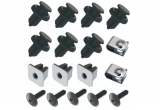 Kit 17 Presilhas do parachoque Civic 1992 a 2006 Fit 2004 a 2008