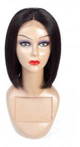 Peruca Lace Closure 4x4 100% Cabelo Humano Lisa Preta Promo��o