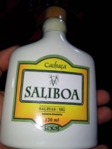 Linda Cachaa Porcelana 120 Ml Saliboa Seleta Pinga Lacrada