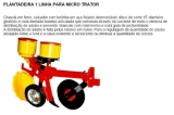 Plantadeira Adubadeira P Micro Trator Motocultivador 1 Linha