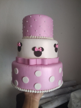 Bolo Minnie Rosa