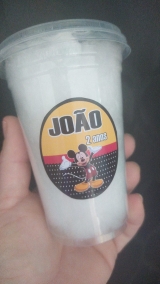 Algodo Doce no copo 300 ml personalizado