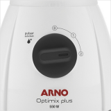 Liquidificador Arno Optimix Plus LN27 2 Velocidades + Pulsar, Copo Leitoso Branco 110V