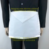 Avental Aprendiz/Companheiro Abeta Inteira Elstico Preto - AGA1XP *
