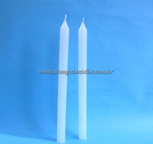 Vela CASTIÇAL ALTA Branca - 76D91 por R$10,80