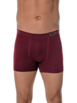 Cueca Boxer Atlante Ultraleve Zeus DeMillus 090142 Em Microfibra Com Toque Macio Sem Costuras Nas Laterais Cor Vinho Barolo Tamanho EG