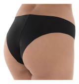 Calcinha Biquni Hipslip DeMillus 53023 Em Microfibra Elstica Ultra Sem Elsticos Adere No Corpo No Marca Sob a Roupa Cor Preto Tamanhos M ao XG