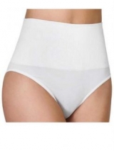 Cinta Calcinha Cala Ultraleve DeMillus 26204 Faixa dupla canelada no abdmen modela com conforto e leveza Cor Branca Tamanho M