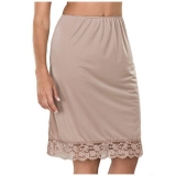 Angua Chantal DeMillus 11502 Em Jrsey Microfibra Com Renda na Barra Cor Bege Rosado