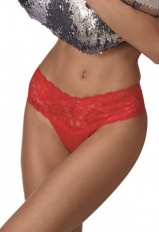 Calcinha Biquni Ternesse DeMillus 53088 Em Microfibra Light Com Renda Elstica Larga na Cintura Cor Vermelho Tamanhos P  M e EG
