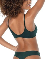 Suti Vine DeMillus 61014 Microfibra Macia Sem Aro e Com Abertura Interna que Permite Encaixe de Espuma Removvel Cor Verde Esmeralda Tamanhos 44 e 50