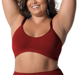 Suti Conforto Ultraleve Plus DeMillus Alas Largas 61146 Tamanho nico Veste 48 a 52 Sem Costura Cor Carmim