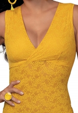 Body Rendado Merlot DeMillus 98043 Em Renda Elstica Com Moderada Compresso Taas Forrada Sem Aro Sem Espuma Cor Amarelo Ouro