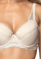 Suti Cello DeMillus 74537 Sustentao Em Elastano e Renda Elstica Taas Espumadas e Com Aro Cor Prola Tamanho 48