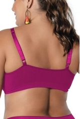Suti Conforto Ultraleve Plus DeMillus Alas Largas 61146 Tamanho nico Veste 48 a 52 Sem Costura Cor Uva