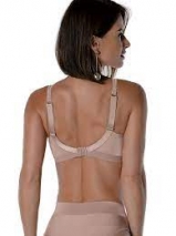 Suti Ctara DeMillus 61016 Excelente Sustentao Em Microfibra de Alta Compresso Toque Suave Sem Aro Sem Espuma Cor Bege Rosado