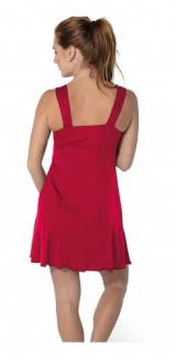 Camisola Meia Noite DeMillus 30201 Jrsey Microfibra Taas Em Renda Elstica Forradas Cor Carmim Tamanho 46