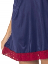 Camisola Clice DeMillus 30134 Em Jersey microfibra, macio e confortvel, com detalhes em renda elstica Cor Marinho Tamanho 46 e 50