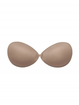  Suti Busti Lieve DeMillus 63001 Parte Interna Com Espuma e Fecho Frontal Aproxima os Seios Com Aderncia Cor Bege Rosado Tamanho A Veste 38 e 40