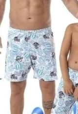 Cueca Samba cano Estampada Zeus DeMillus 290259 Em Malha 100% Algodo Com Elstico Interno Na Cintura Cor/Modelo Selos Tamanho G
