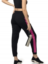 Cala Fitness DeMillus Dance 200836 Em Polister Fitness Com Bolsos e Punhos Cor Preto Com Detalhe Em Rosa Nas Laterais Tamanho M