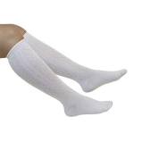 Meia Fashion 3/4 Dantelle DeMillus 200573 Em Algodo Com Poliamida e Polister Macia e confortvel Cor Branco