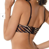 Suti Calope DeMillus 067236 Animal Print Em Microfibra Elstica Polister Com Espuma Com Aro Cor Roxo Tamanho 42